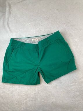 J. Crew Emerald Green Women's Chino Shorts